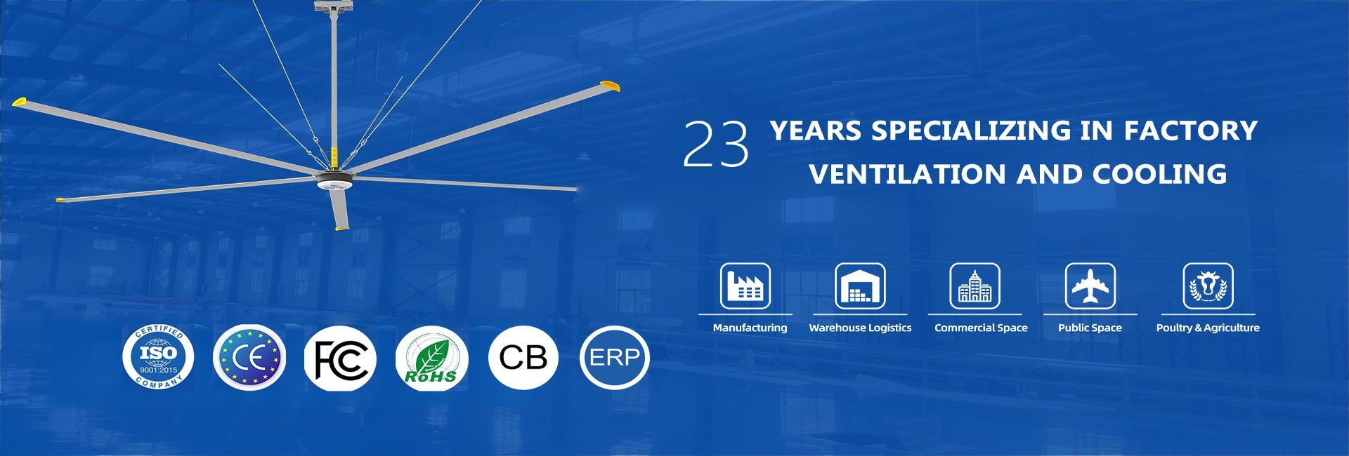Industrial big fan banner